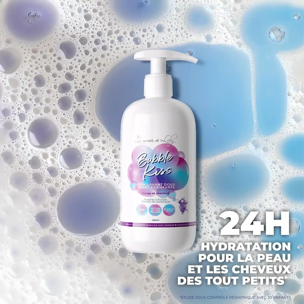 LES SECRETS DE LOLY BUBBLE KISS SOIN LAVANT DOUX BEBES ET ENFANTS 400ML