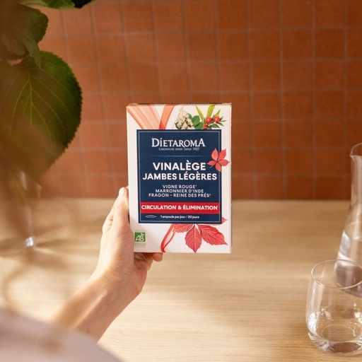 DIETAROMA VINALEGE JAMBES LEGERES BIO - CIRCULATION ET ELIMINATION - 45 COMPRIMES