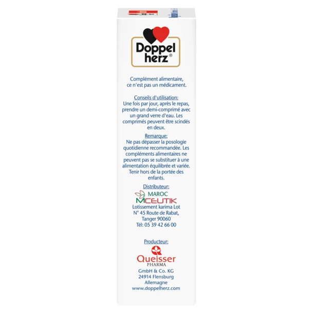 DOPPELHERZ AKTIV MAGNESIUM ET VIT B12 + C + E - 30 COMPRIMES