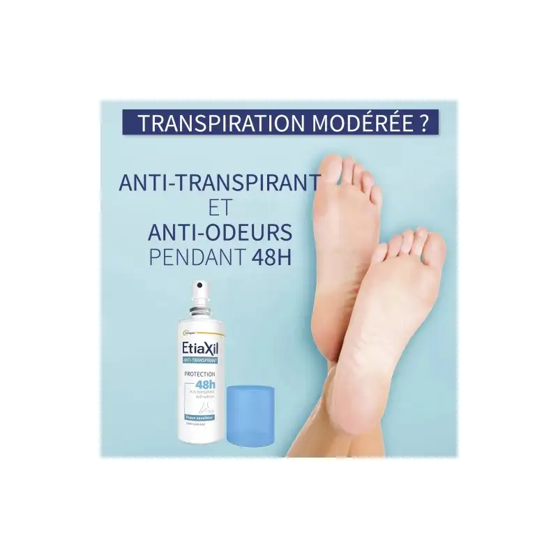 ETIAXIL ANTI-TRANSPIRANT PROTECTION 48H SPRAY PIEDS 100ML