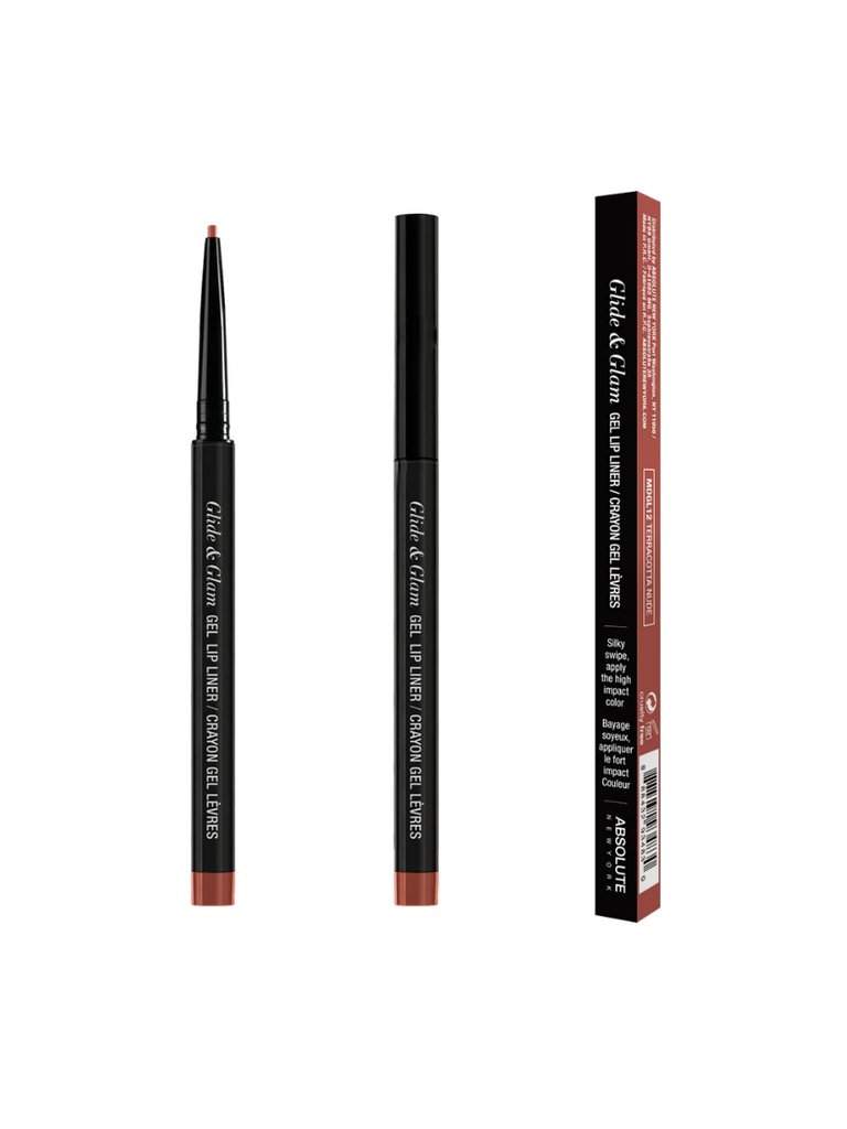 [888432934830] ABSOLUTE NY GLIDE ET GLAM GEL LIP LINER - TERRACOTTA NUDE MDGL12