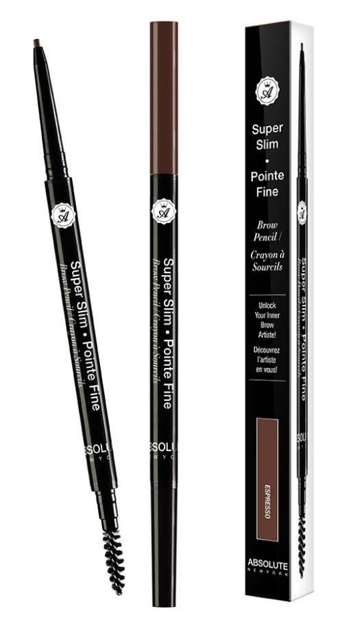 ABSOLUTE NY SUPER SLIM BROW PENCIL - ESPRESSO SSEB02