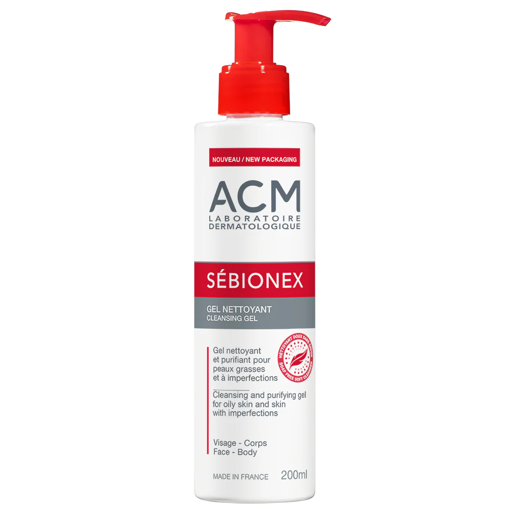 [3760095250274] ACM SEBIONEX GEL NETTOYANT 200ML
