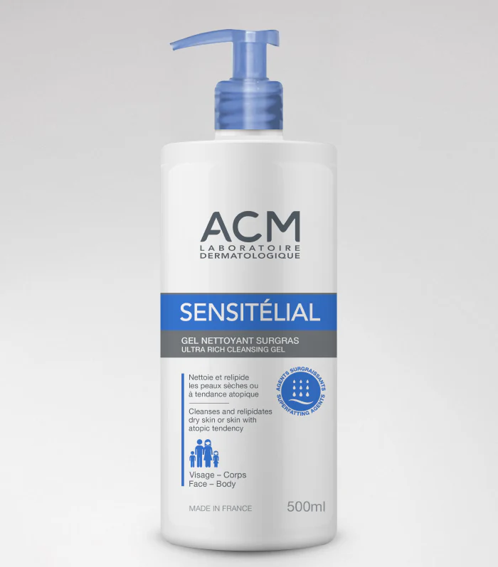 [3760095252582] ACM SENSITELIAL GEL NETTOYANT SURGRAS 500ML