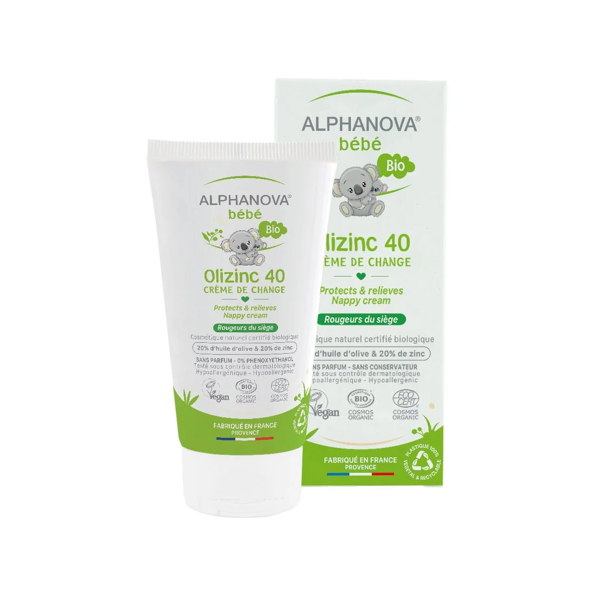 ALPHANOVA BEBE OLIZINC CREME DE CHANGE BIO 50G