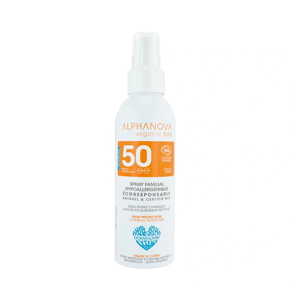 ALPHANOVA ORGANIC SUN CREME SOLAIRE HYPOALLERGENIQUE BIO SPF50+ 50G