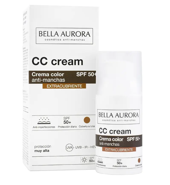 [8413400011194] BELLA AURORA CC CREME ANTI-TACHES SPF50+ TEINTE EXTRA COUVRANCE 30ML