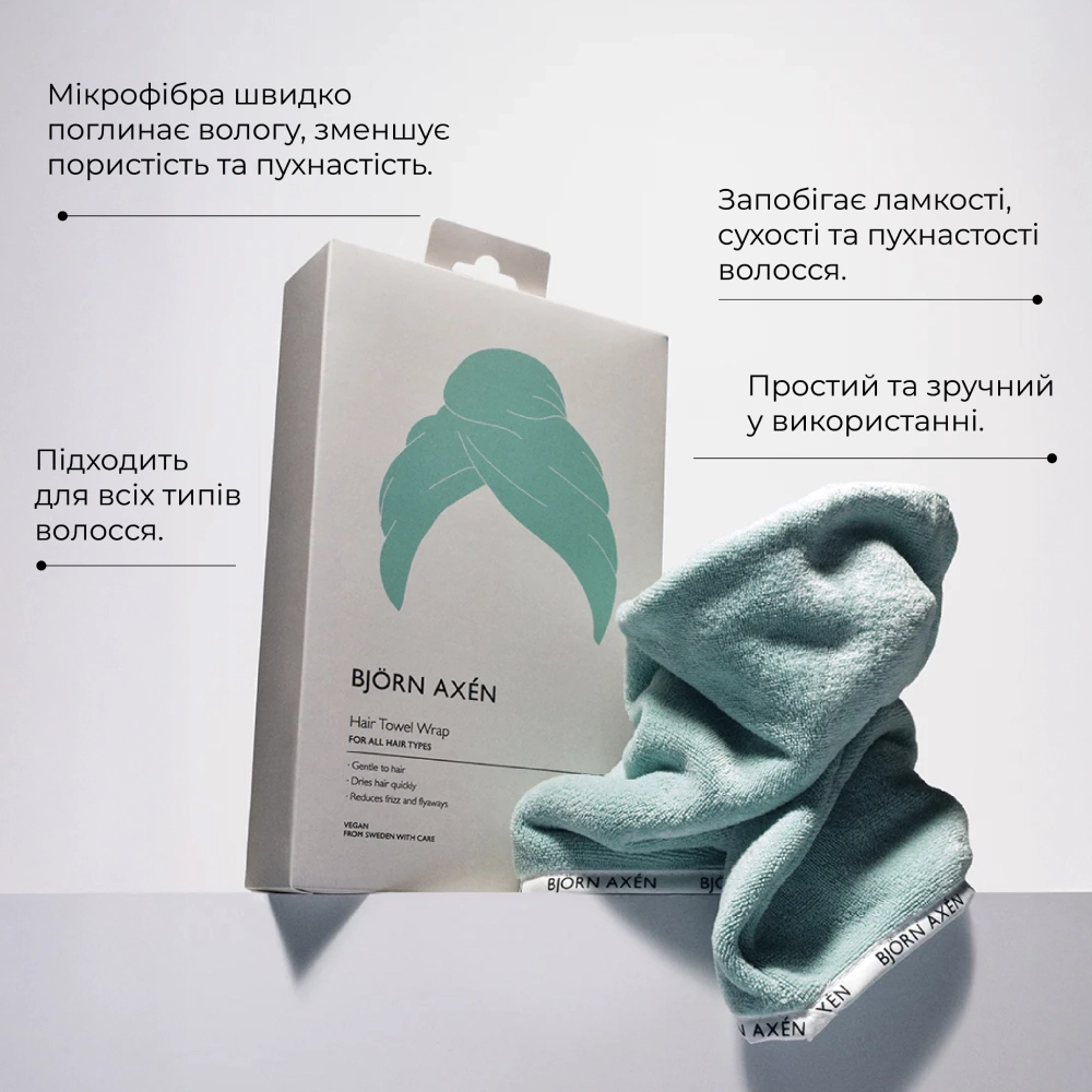 [7350001701158-7350001707426] BJORN AXEN HAIR TOWEL WRAP