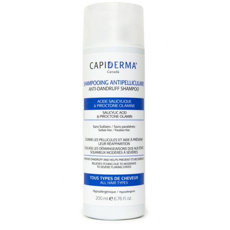 [818118002706] CAPIDERMA SHAMPOOING ANTI-PELLICULAIRE 200ML
