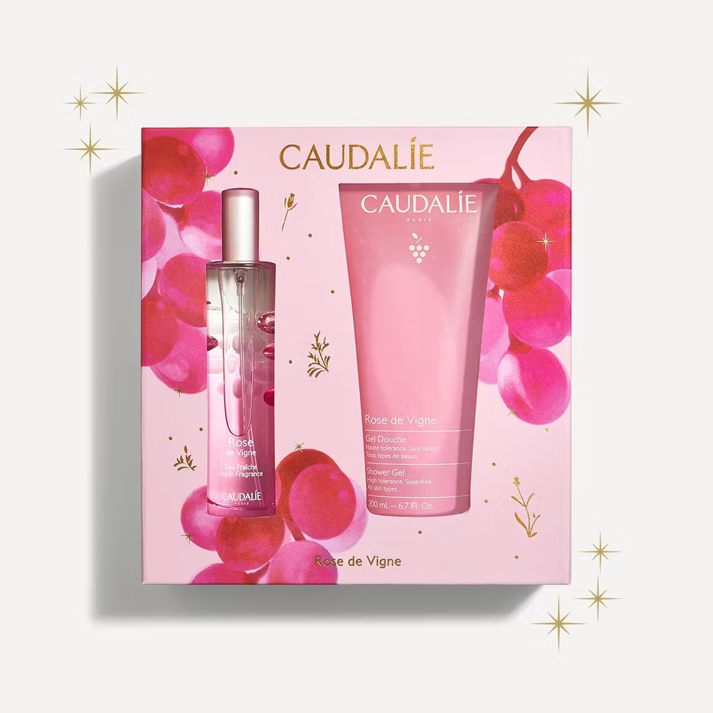 [3522930005179] CAUDALIE COFFRET ROSE DE VIGNE - EAU FRAICHE ET GEL DOUCHE