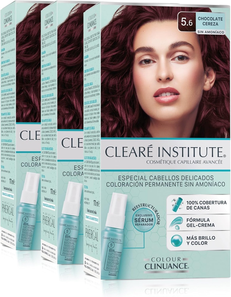 CLEARE INSTITUTE PACK COLORATION - 5.6 CHOCOLAT A LA CERISE