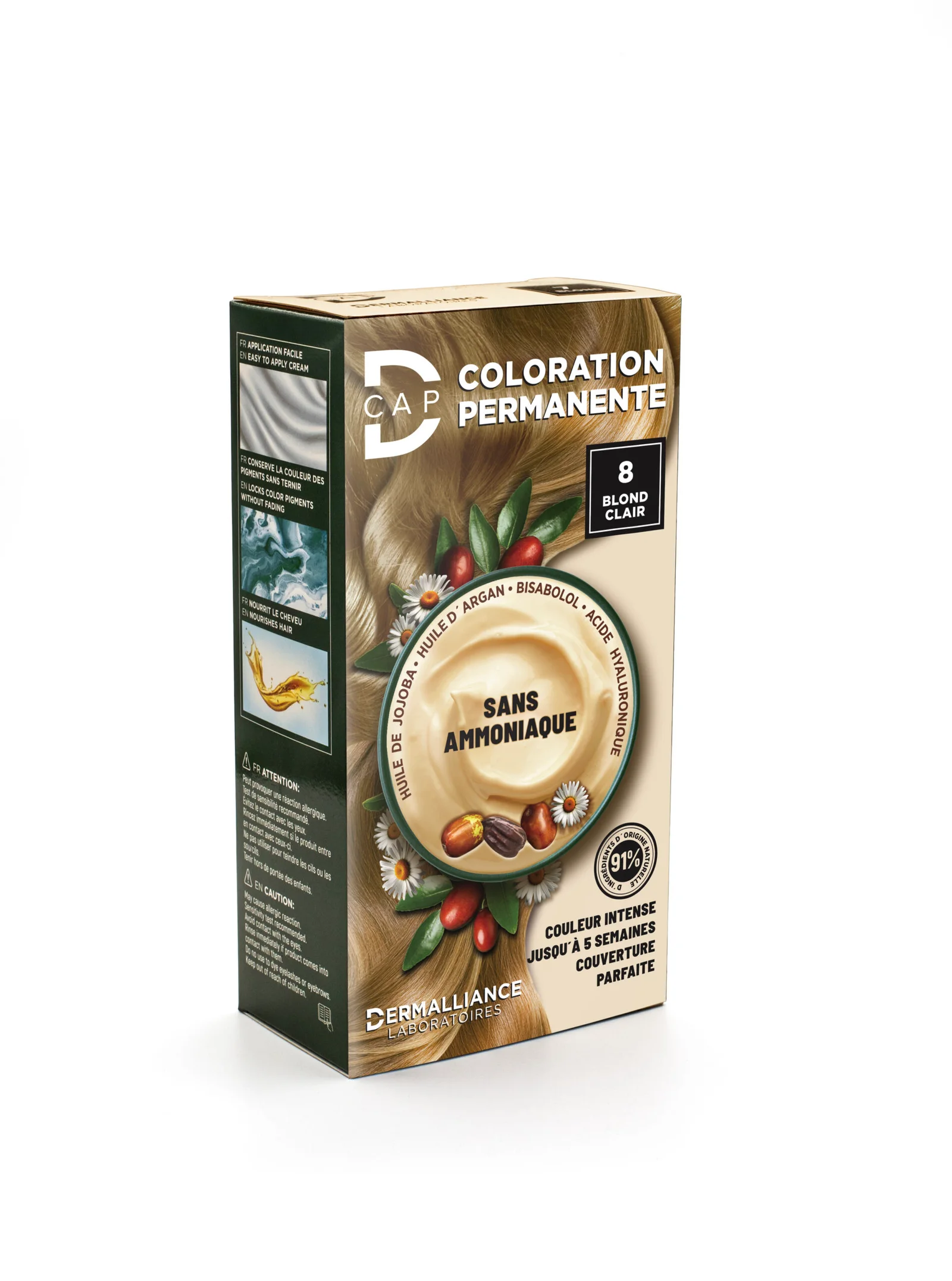 D-CAP COLORATION PERMANENTE - 8 BLOND CLAIR