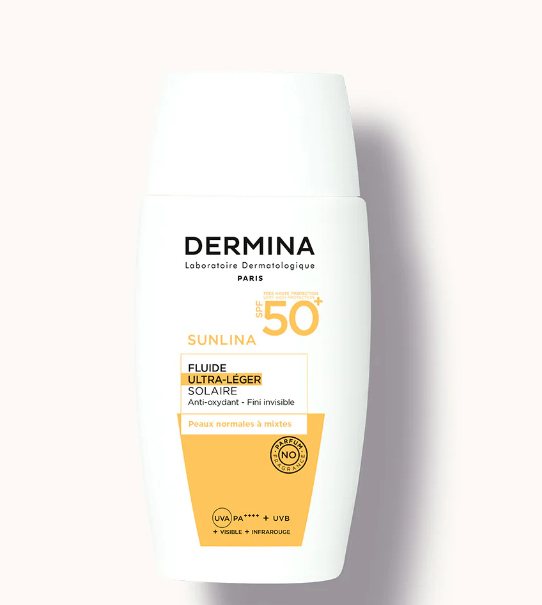 DERMINA SUNLINA FLUIDE ULTRA-LEGER SOLAIRE SPF50+ 50ML