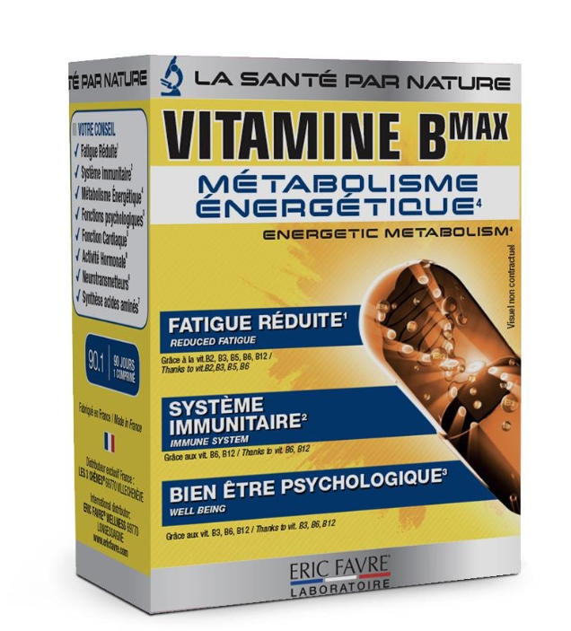 [3525722019149] ERIC FAVRE VITAMINE B MAX - 90 COMPRIMES