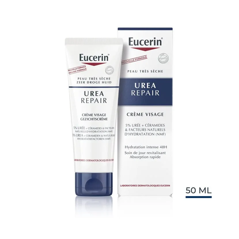 EUCERIN UREA REPAIR CREME VISAGE 5% D'UREE 50ML