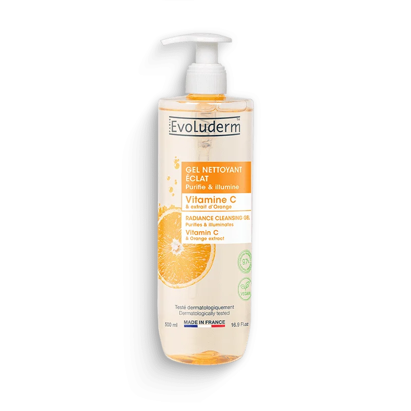 EVOLUDERM GEL NETTOYANT ECLAT 500ML