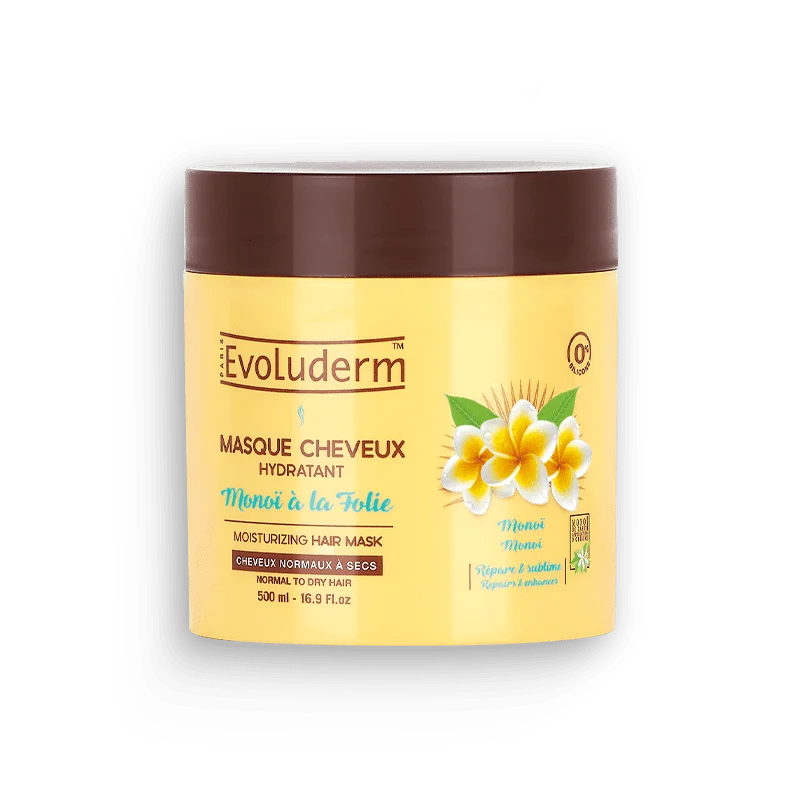 EVOLUDERM MASQUE CHEVEUX HYDRATANT MONOI 500ML