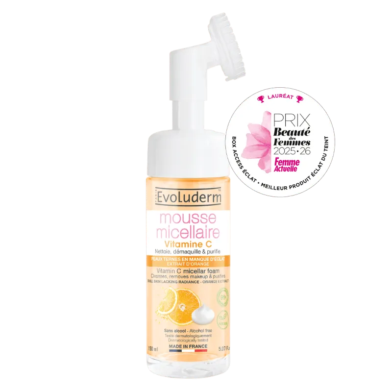 EVOLUDERM MOUSSE MICELLAIRE VITAMINE C 150ML
