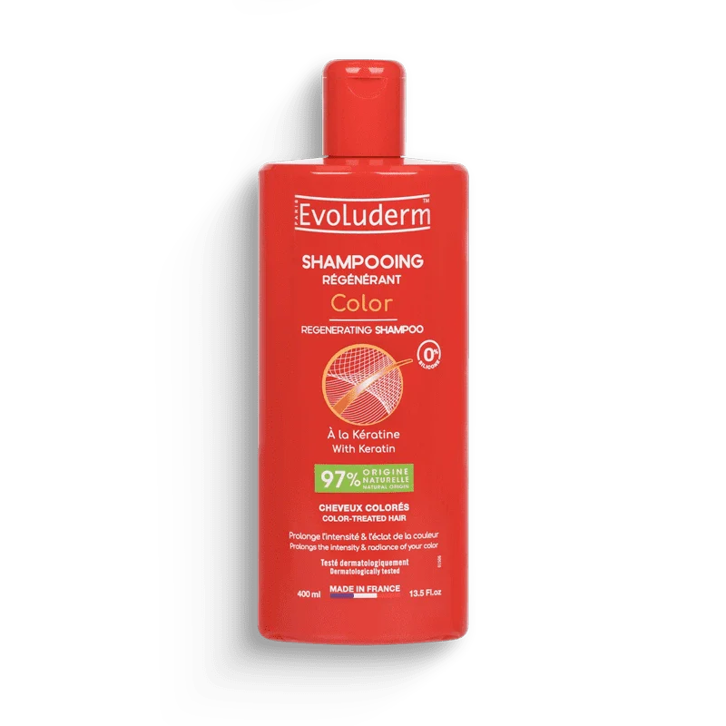 [3760100173093] EVOLUDERM SHAMPOOING REGENERANT COULEUR 400ML