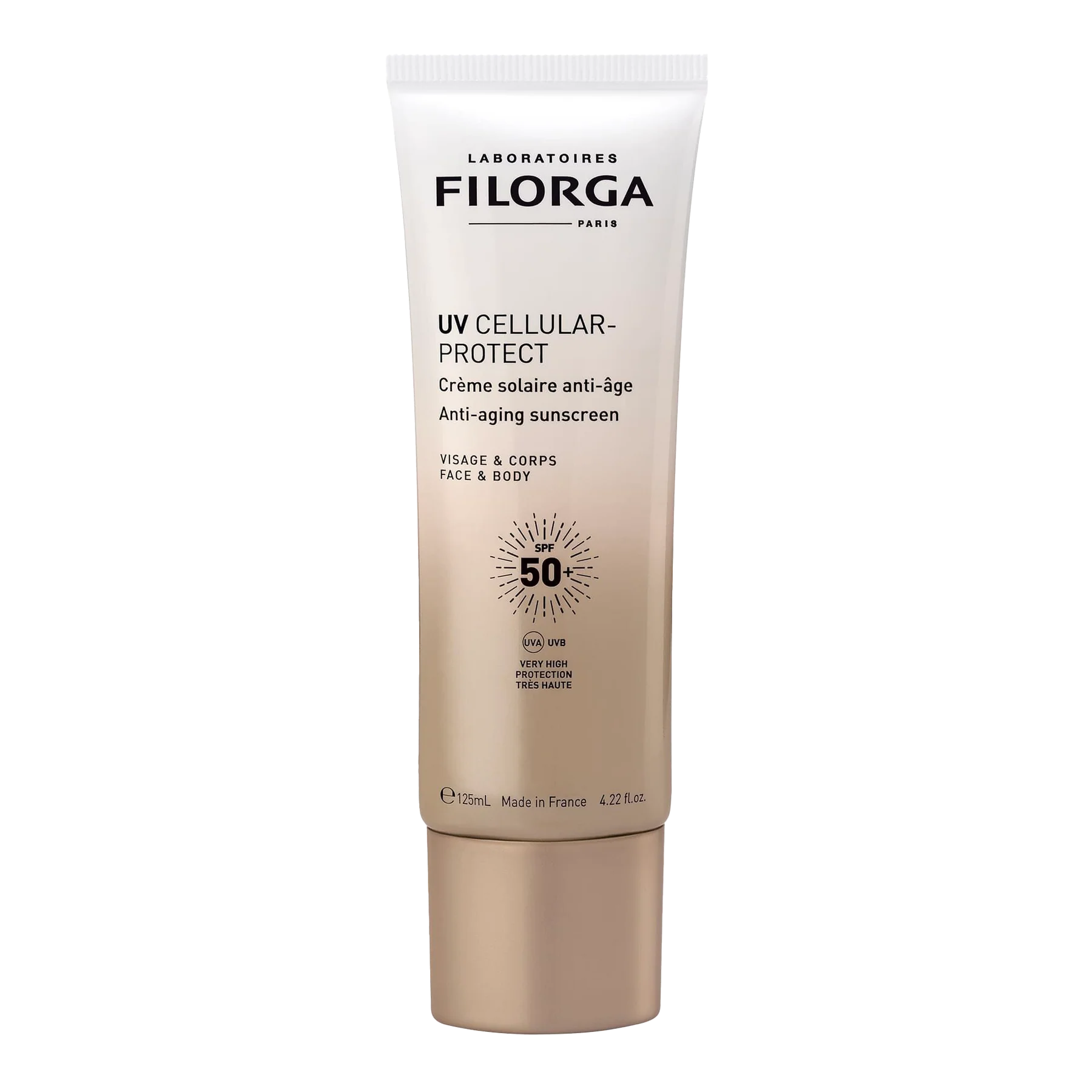 [3540550017273] FILORGA UV-CELLULAR PROTECT VISAGE ET CORPS SPF50+ 125ML