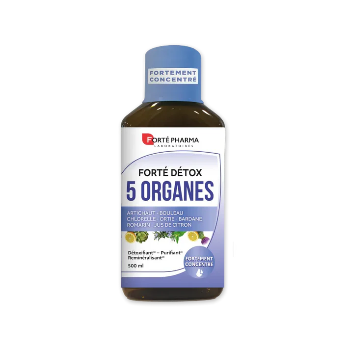 [3700221313886] FORTE PHARMA FORTE DETOX 5 ORGANES 500ML