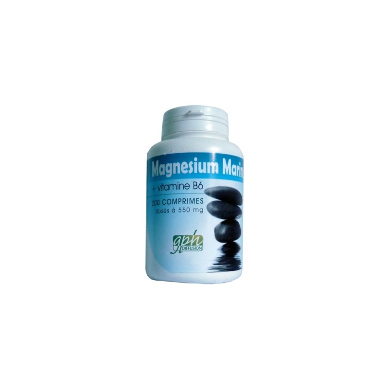 GPH MAGNESIUM MARIN + VITAMINE B6 550MG - 200 COMPRIMES