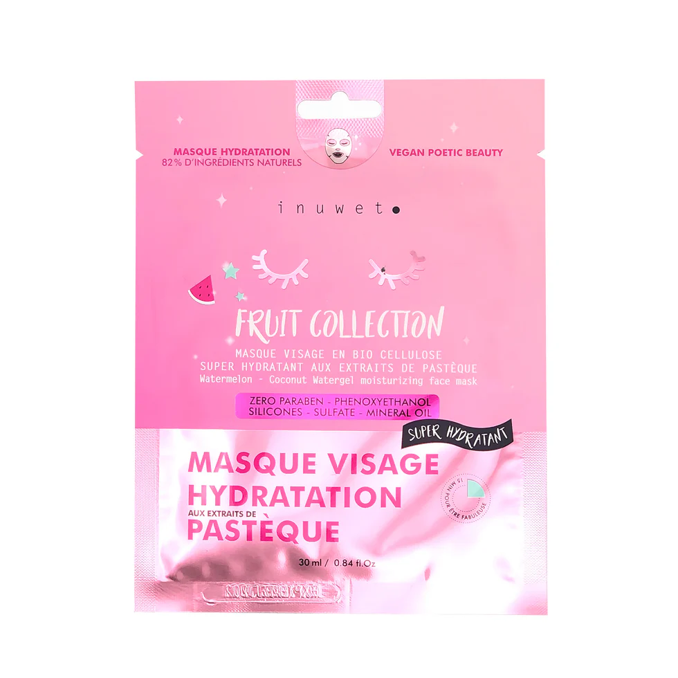 INUWET MASQUE VISAGE HYDRATATION PASTEQUE 30ML