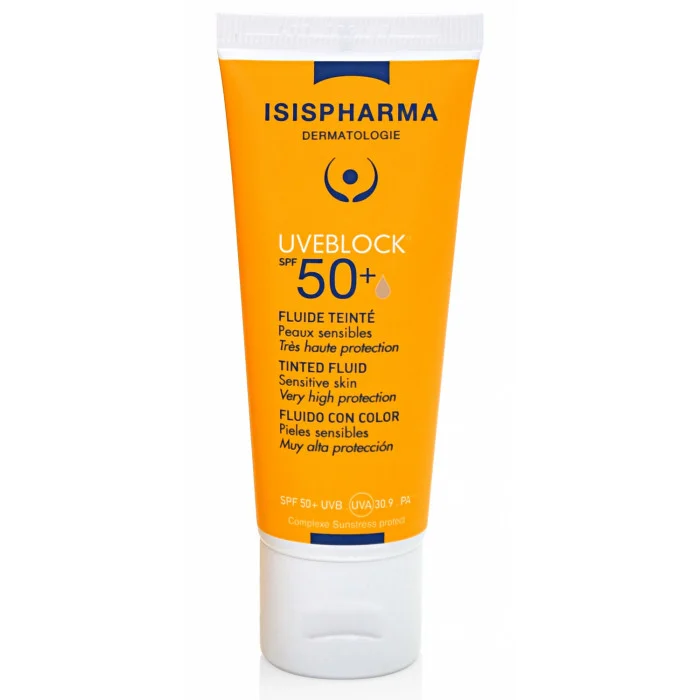 ISISPHARMA UVEBLOCK FLUIDE TEINTE CLAIRE SPF50+ 40ML