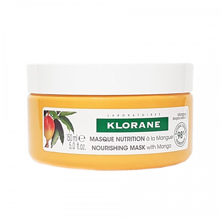 [3282770140996] KLORANE MASQUE NUTRITION AU BEURRE DE MANGUE CHEVEUX SECS 150ML