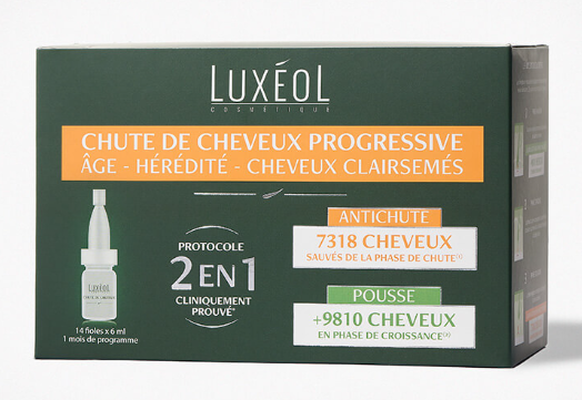 LUXEOL CHUTE DE CHEVEUX PROGRESSIVE 2EN1 14*6ML