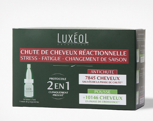 LUXEOL CHUTE DE CHEVEUX REACTIONNELLE 2EN1 14*7ML