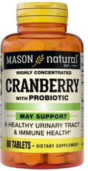 MASON NATURAL CRANBERRY WITH PROBIOTIC 60 TABLETS