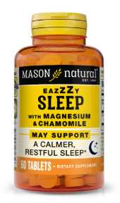 MASON NATURAL EAZZZY SLEEP WITH MAGNESIUM AND CHAMOMILLE 60 TABLETS