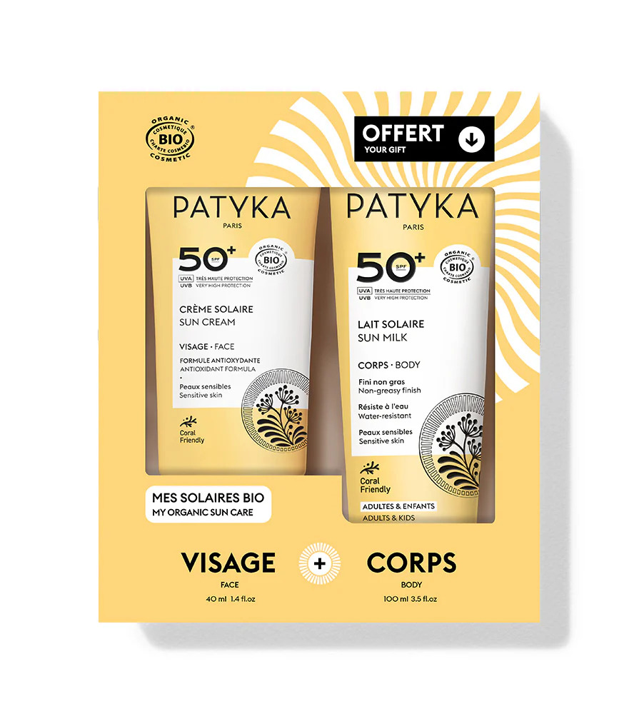 PATYKA PACK SUN CREME SOLAIRE SPF 50+ 40ML + LAIT SOLAIRE SPF 50+ 100ML OFFERT
