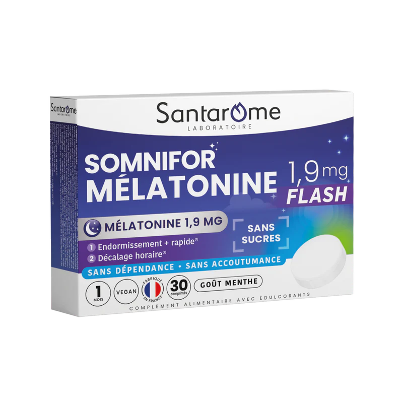 SANTAROME SOMNIFOR MELATONINE 1,9MG - 30 COMPRIMES
