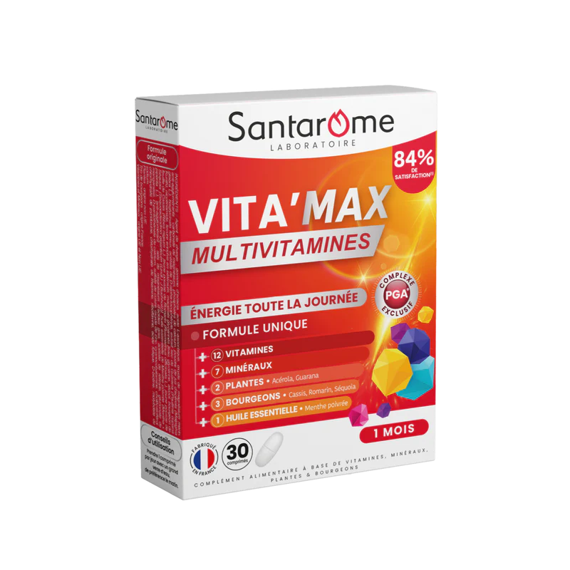 SANTAROME VITA’MAX MULTIVITAMINES - 30 COMPRIMES
