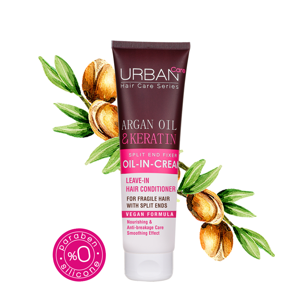 URBAN CARE ARGAN OIL ET KERATIN OIL-IN-CREAM 150ML