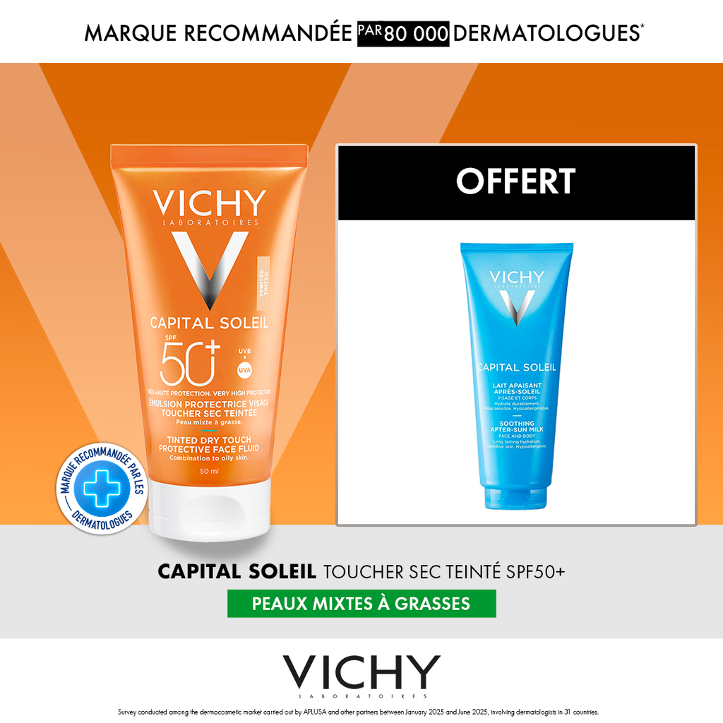 VICHY CAPITAL SOLEIL EMULSION TOUCHER SEC TEINTEE SPF50 50ML
