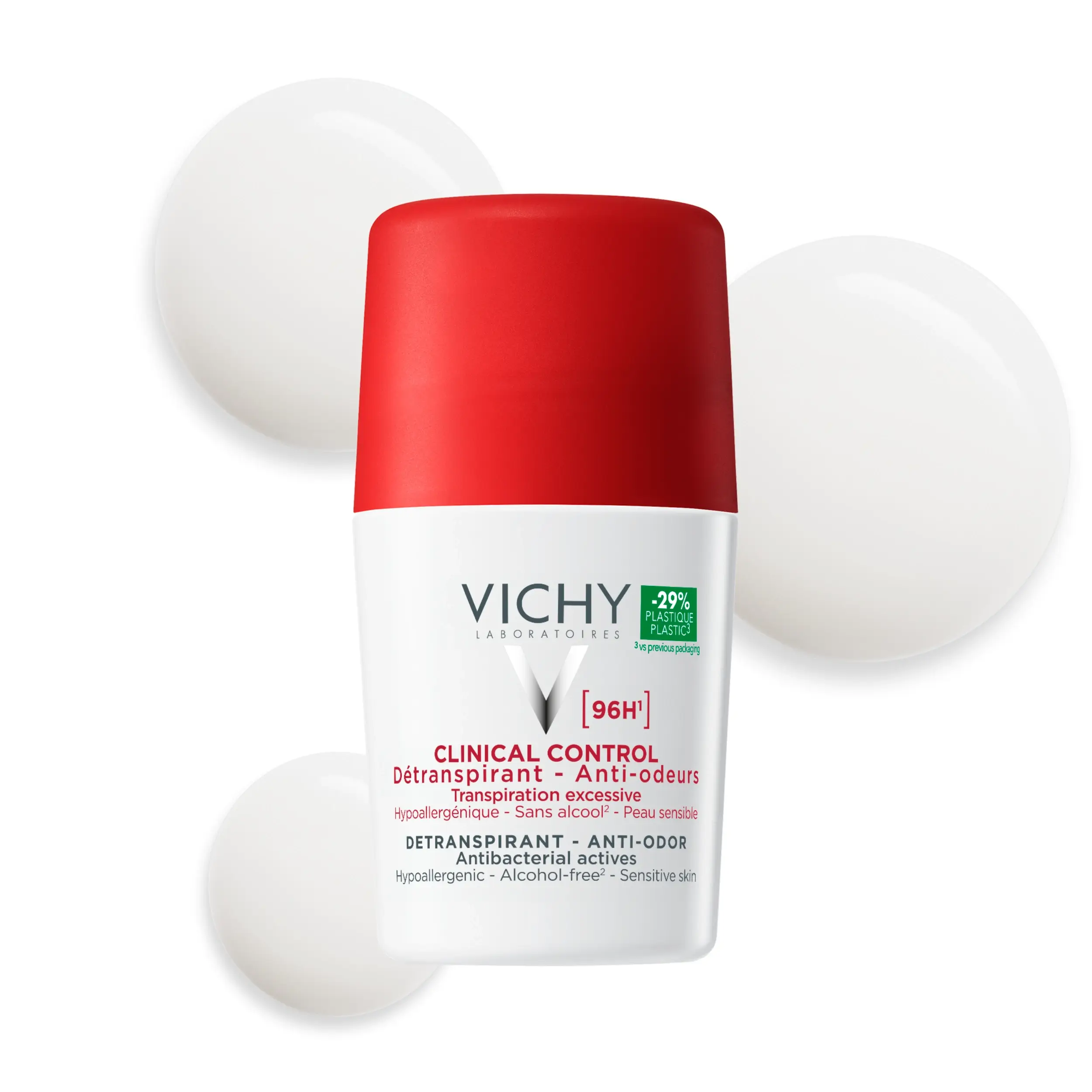 VICHY DEODORANT CLINICAL CONTROL 96H ROLL-ON 50ML