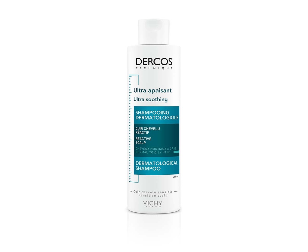 [3337875485128] VICHY DERCOS ULTRA APAISANT SHAMPOOING DERMATOLOGIQUE CHEVEUX NORMAUX A GRAS 200ML