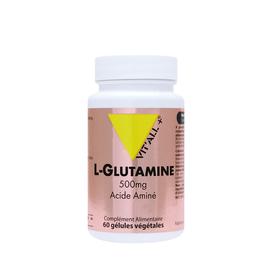 VITALL+ L-GLUTAMINE 500MG - 60 GELULES