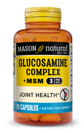 [311845126399] MASON NATURAL GLUCOSAMINE COMPLEX + MSM 90 CAPSULES