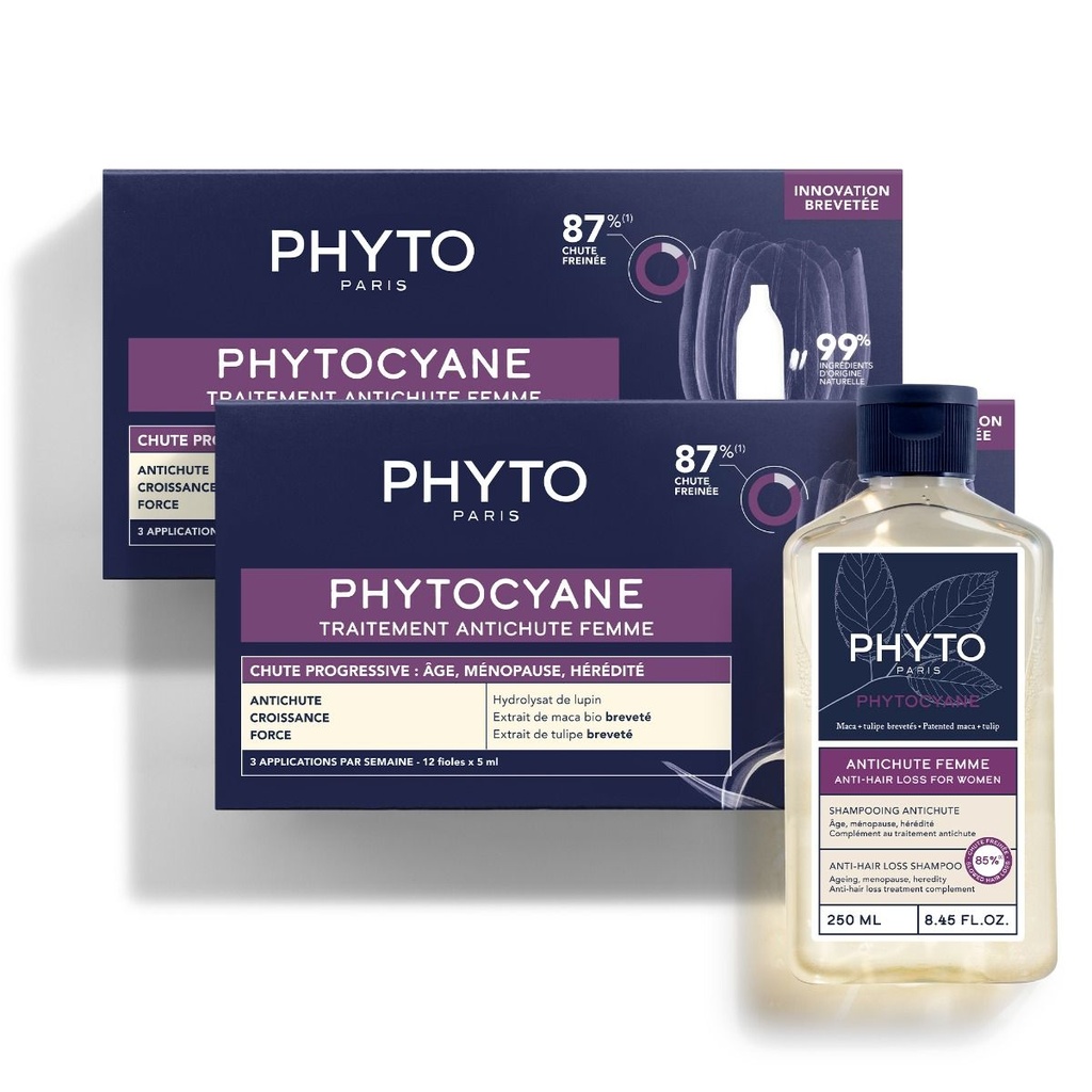 PHYTO PHYTOCYANE FEMME TRAITEMENT ANTI-CHUTE PROGRESSIVE 125ML