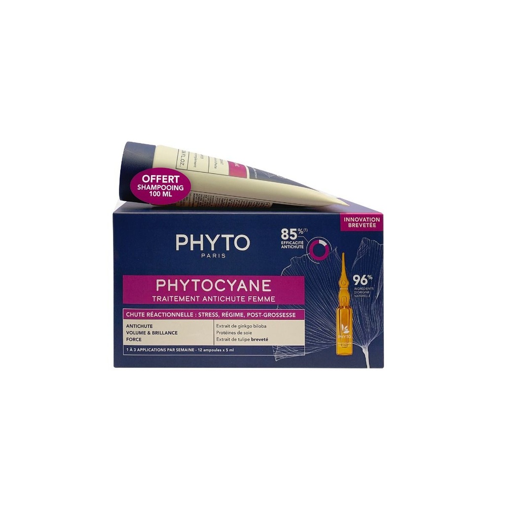 PHYTO PHYTOCYANE FEMME TRAITEMENT ANTI-CHUTE REACTIONELLE 125ML