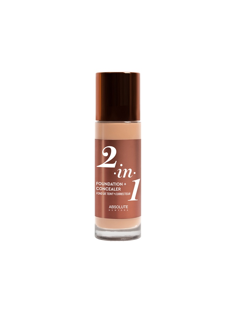 ABSOLUTE NY 2IN1 FOUNDATION & CONCEALER - NEUTRAL SHELL MFFC02