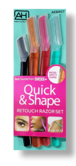 [888432982138] ABSOLUTE NY AH QUICK SHAPE & RETOUCH RAZOR SET AEBR07