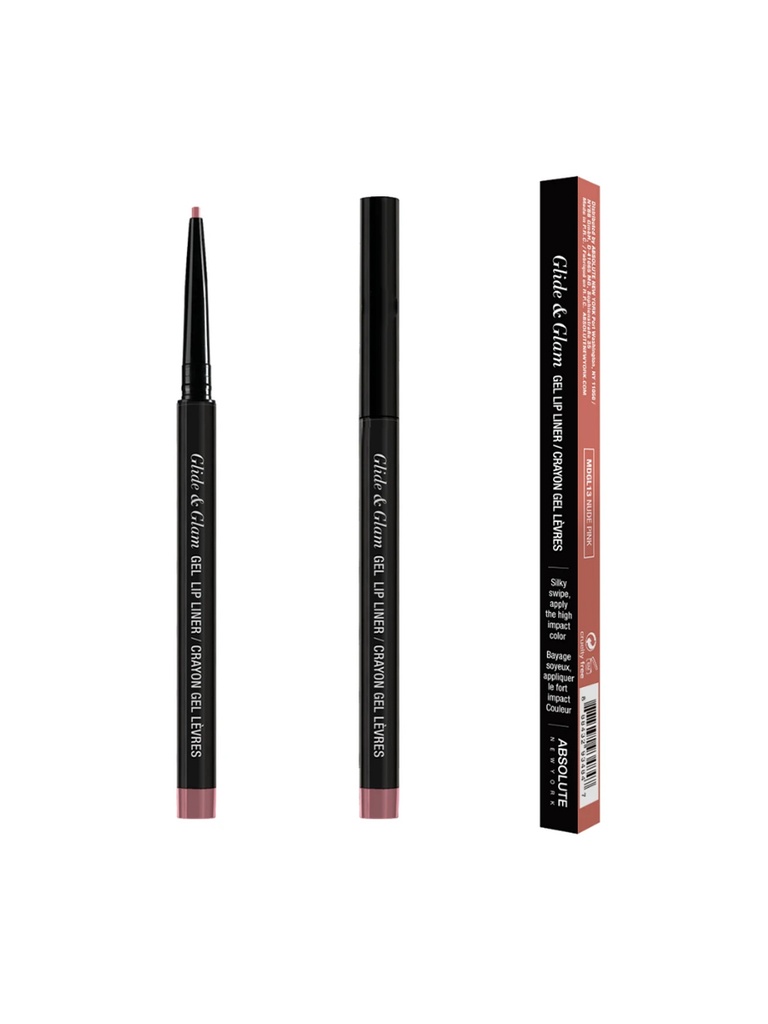 ABSOLUTE NY GLIDE & GLAM GEL LIP LINER - SOFT ROSE MDGL11