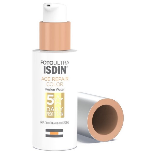 [8429420206014] ISDIN SOLAIRE FOTO ULTRA AGE REPAIR COLOR FUSION WATER SPF50+ 50ML