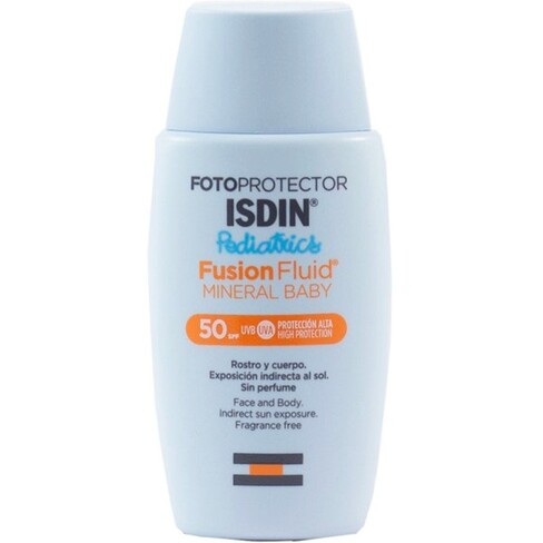 [8429420122581] ISDIN SOLAIRE PEDIATRICS FUSION FLUID MINERAL BABY SPF50+ 50ML
