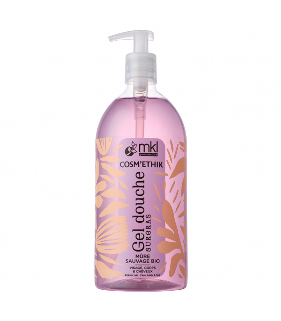 MKL COSM'ETHIK GEL DOUCHE MURE SAUVAGE  BIO 1L